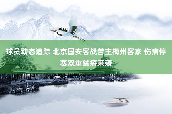 球员动态追踪 北京国安客战苦主梅州客家 伤病停赛双重贫瘠来袭