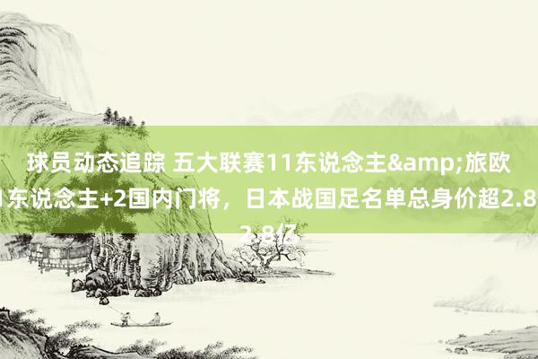 球员动态追踪 五大联赛11东说念主&旅欧21东说念主+2国内门将，日本战国足名单总身价超2.8亿