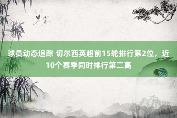 球员动态追踪 切尔西英超前15轮排行第2位，近10个赛季同时排行第二高