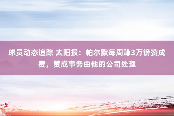 球员动态追踪 太阳报：帕尔默每周赚3万镑赞成费，赞成事务由他的公司处理